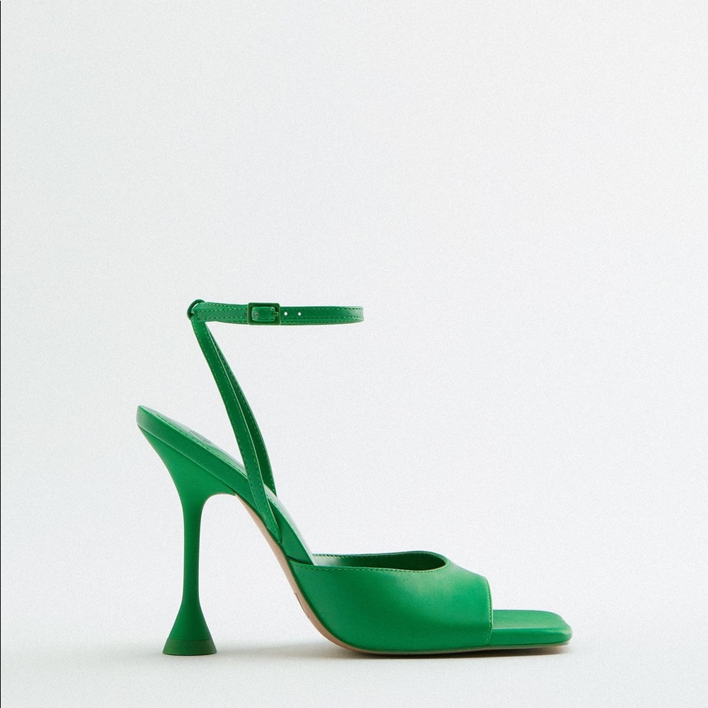 Green Zara Heels